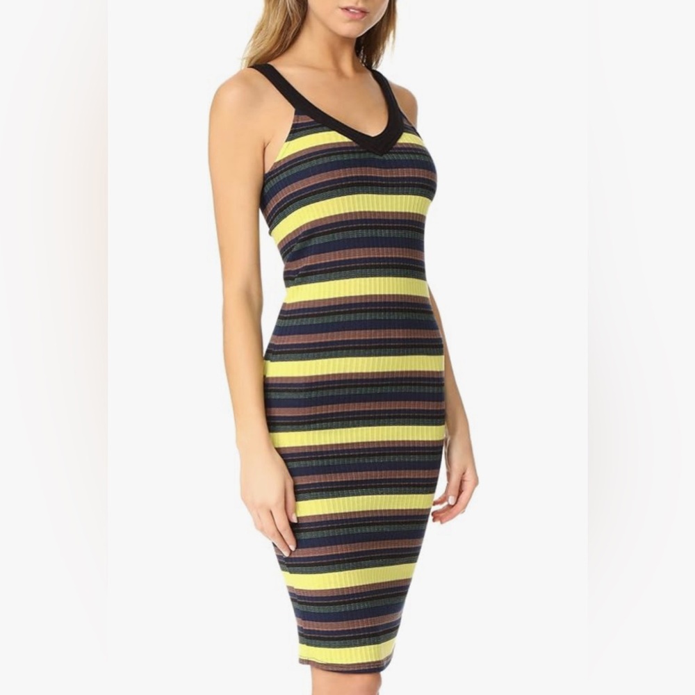 Splendid Bodycon VNeck Knit Tank Midi Dress Women’s Size Large Beautiful